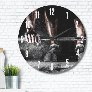 Fitness Weightlift Gym Stor Klocka