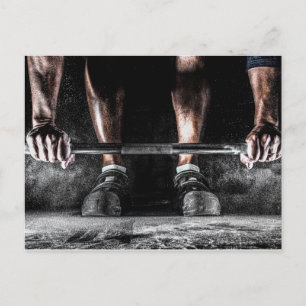 Fitness Weightlyftande Gym Workout Vykort