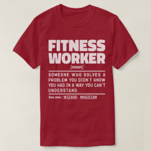 Fitness Worker Noun Gym Owner Sport älskare Funny T Shirt