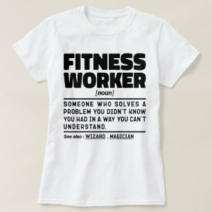Fitness Worker Noun Weightlift Workout Funny T Shirt