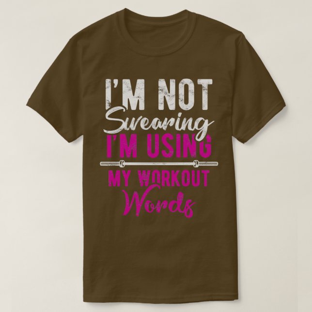 Fitness Workout Gym Training Bodybuilding (16) T Shirt (Design framsida)