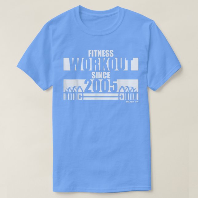 Fitness Workout sedan 2005, Gym Motivation Ord T Shirt (Design framsida)