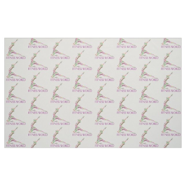 Fitness World Tyg (Fat Quarter)