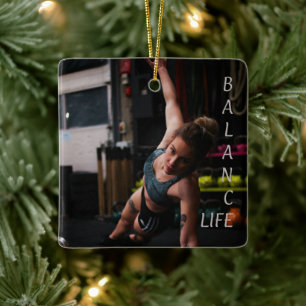 Fitness Yoga Balance Life Julgransprydnad Keramik