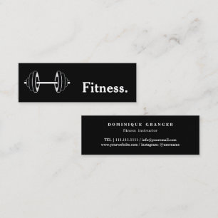 Fitness Yoga Instruktör Lärare Mini Visitkort