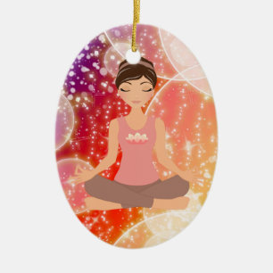 Fitness! Yoga - SRF Julgransprydnad Keramik