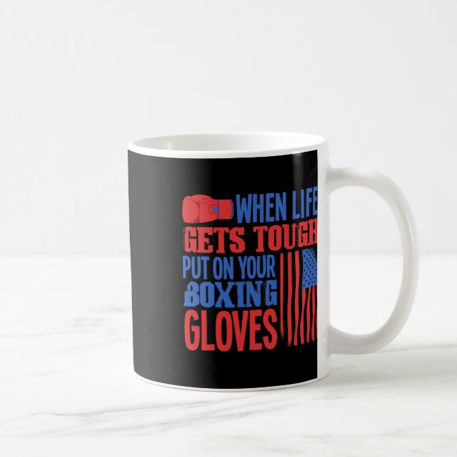 Fitnessboxningsring - Boxningshandskor - Jag älska Kaffemugg (Höger)