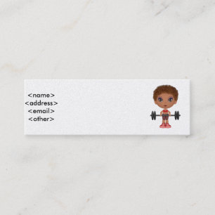 fitnessbuddie2, <name><address><email><other> mini visitkort