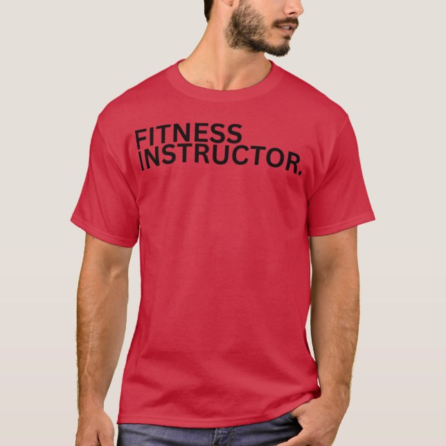 Fitnessinstruktör present t shirt (Framsida)