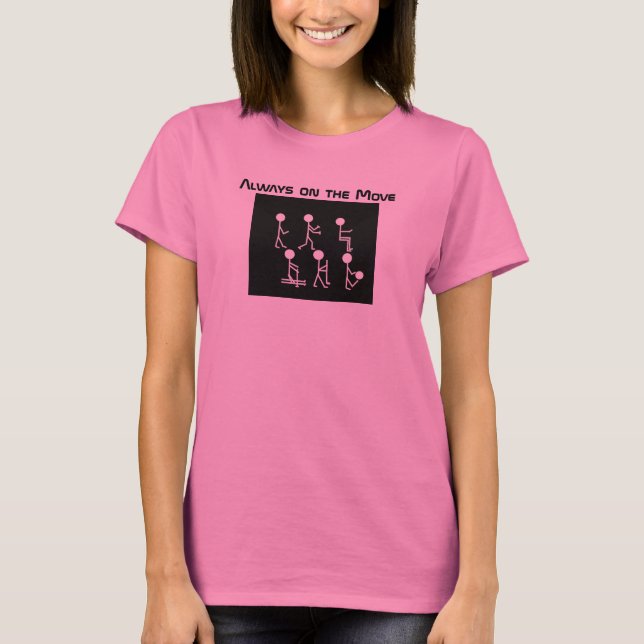 Fitnessmotivation Alltid i Rörelse T Shirt (Framsida)