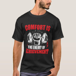 Fitnessmotiverande Citat Hantel Lyft Gym T Shirt
