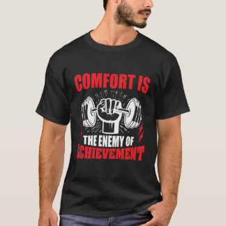 Fitnessmotiverande Citat Hantel Lyft Gym T Shirt
