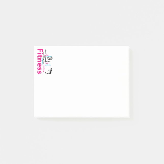 Fitnessord Post-it Block (Framsida)