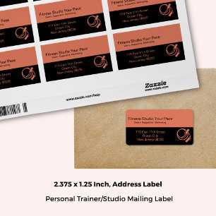 Fitnessstudio Hopprep Orange Adress Adressetikett