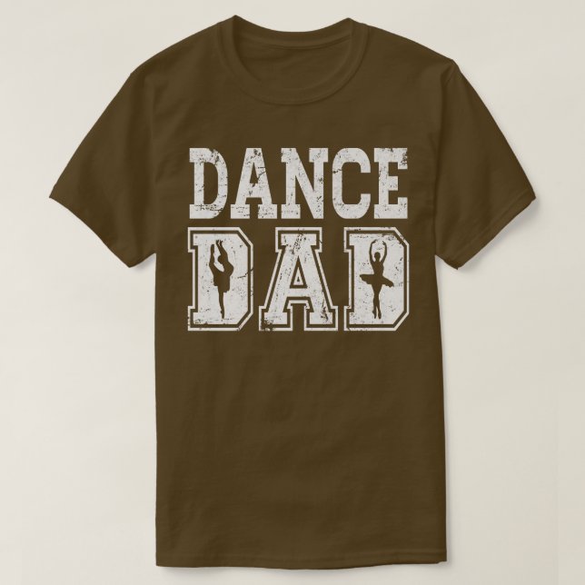 Fitted Dance Dad Ballet s Distressedfor Men  T Shirt (Design framsida)