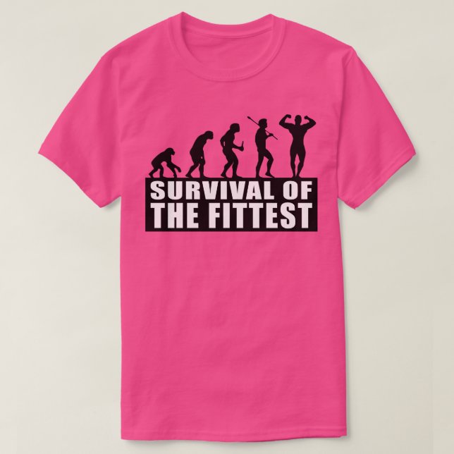 Fittests överlevnad t shirt (Design framsida)