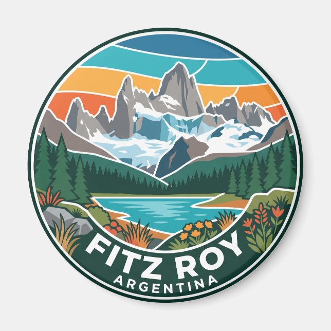 Fitz Roy Argentina Magnet (Framsidan)