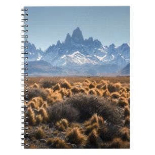 Fitz Roy, Patagonia, Argentina Anteckningsbok Med Spiral
