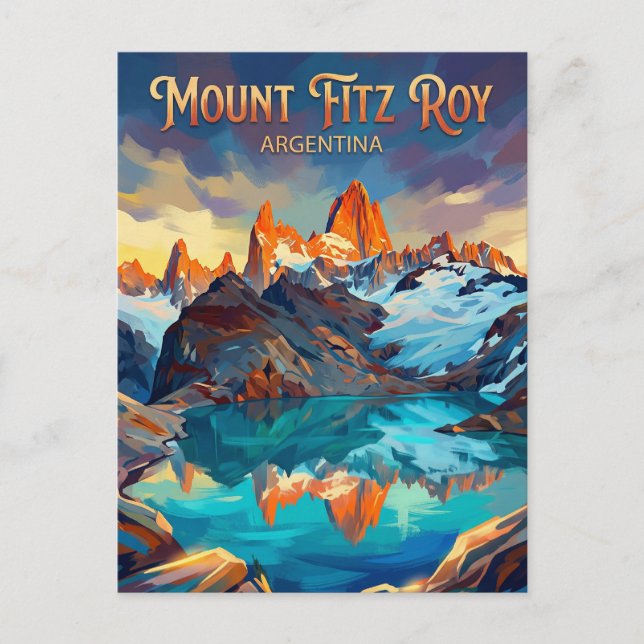 Fitz Roy Trek Argentina Vykort (Framsida)