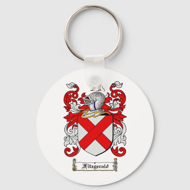 FITZGERALD FAMILY CREST - FITZGERALD JACKAR ARM NYCKELRING (Framsida)