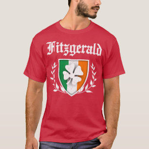 Fitzgerald Family Shamrock Vapensköld vintage Disr T Shirt