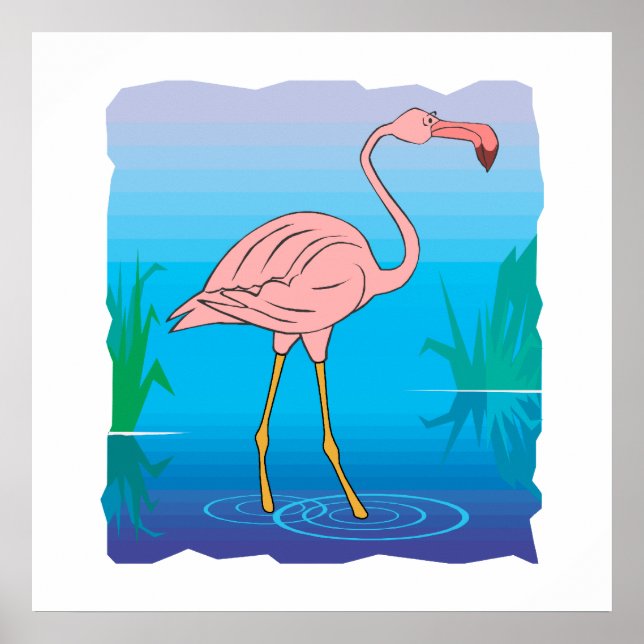 Fitzgerald Flamingo Poster (Framsidan)