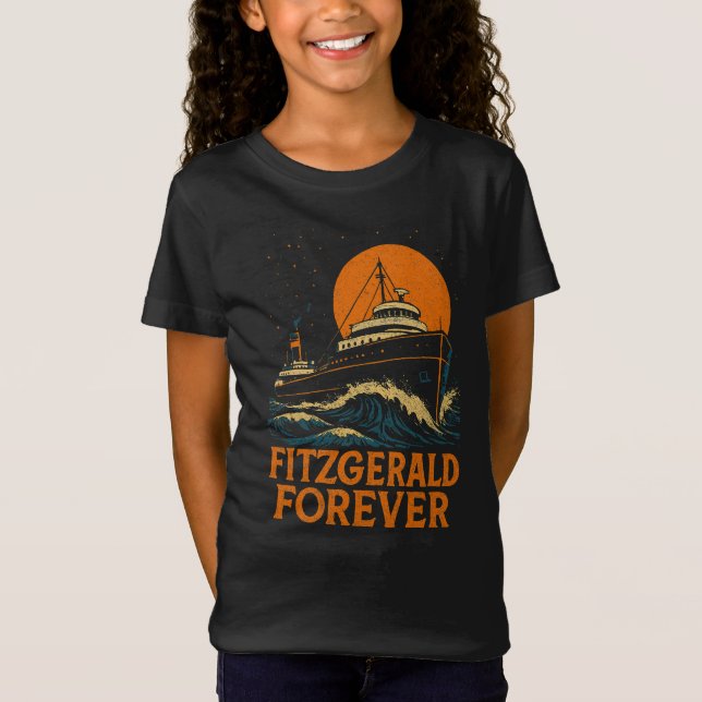 Fitzgerald Forever – Retro Storm Voyage Hyllning T Shirt (Framsida)