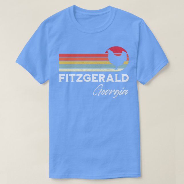 Fitzgerald Georgia Retro Chicken Älskare Souvenir T Shirt (Design framsida)