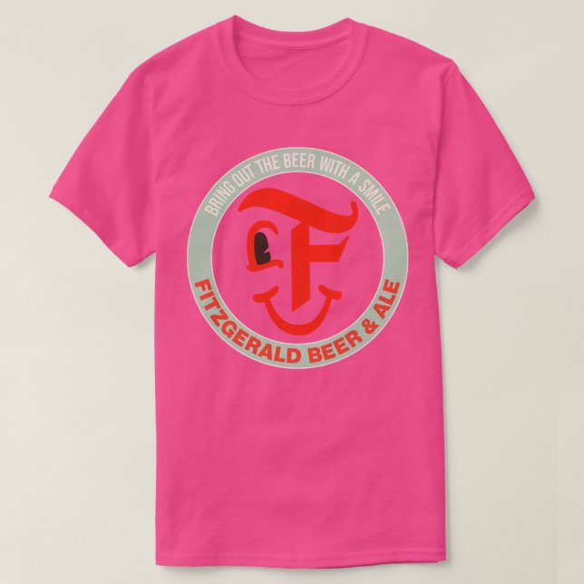 Fitzgerald Retro Defunct Beer Ale T Shirt (Design framsida)