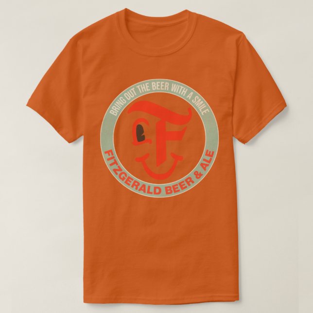 Fitzgerald Retro Defunct Beer Ale T Shirt (Design framsida)