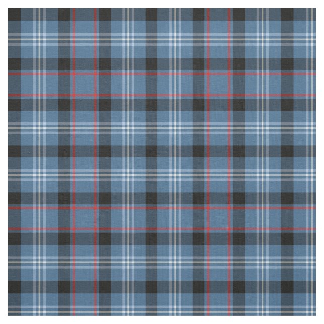 Fitzgerald Tartan Mönster Blue Irish Play Tyg (Provkarta)