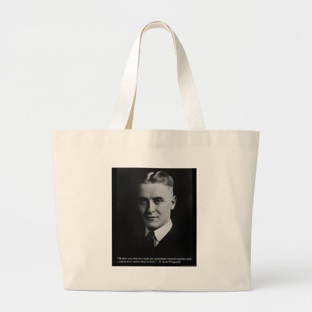 Fitzgerald "Two Souls" & Citat Tees & Gåvor Jumbo Tygkasse (Framsidan)