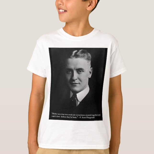 Fitzgerald "Two Souls" & Citat Tees & Gåvor T-shirt (Framsida)