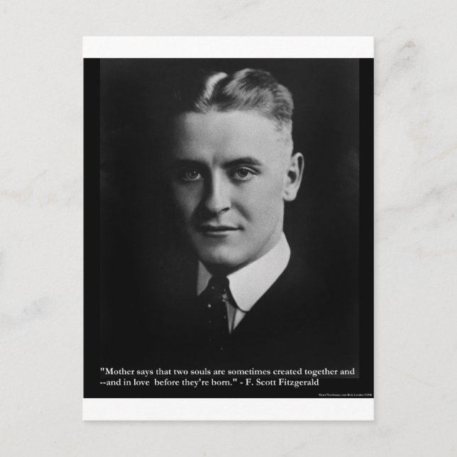 Fitzgerald ’Two Souls’ & Quote Tees & Gifts Vykort (Framsida)