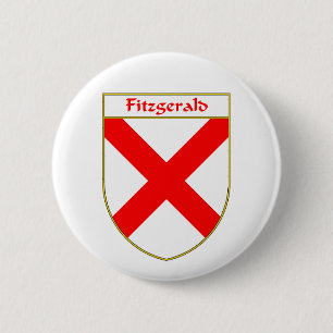 Fitzgerald vapensköld-/familjvapensköld knapp