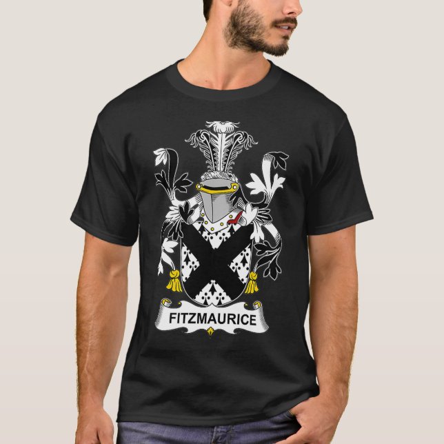 Fitzmaurice Jackar av Arm Family Crest T Shirt (Framsida)