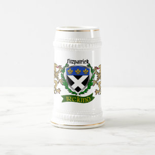 Fitzpatrick Irish Shield Beer Stein Sejdel