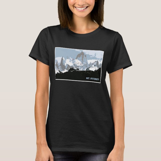 Fitzroy Mountain, Patagonia, Argentina T Shirt (Framsida)