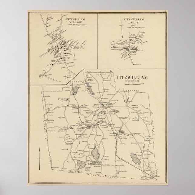Fitzwilliam, Cheshire Co Poster (Framsidan)