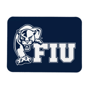 FIU Panthers - White Logotyp Magnet
