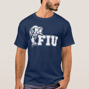 FIU-Pantrar - vit Logotyp T Shirt