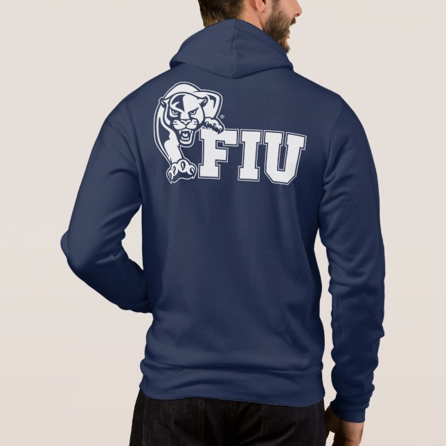 FIU-Pantrar - vit Logotyp T Shirt (Baksida)