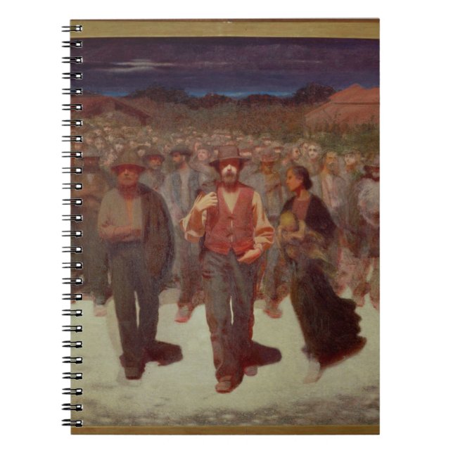 Fiumana (människatiden) 1895-96 (olja på kanfas) anteckningsbok (Framsidan)