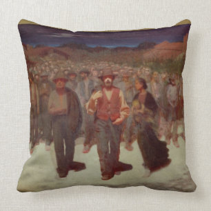 Fiumana (människatiden) 1895-96 (olja på kanfas) kudde