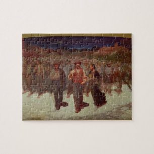 Fiumana (människatiden) 1895-96 (olja på kanfas) pussel