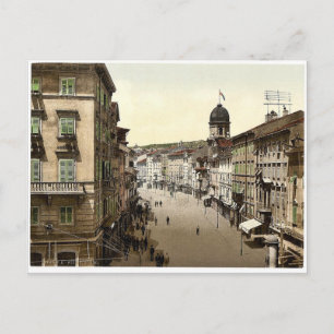 Fiume, Corso, Kroatien, Österrike-Hungary Classic Vykort