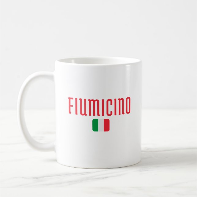 FIUMICINO-Italien Kaffemugg (Vänster)