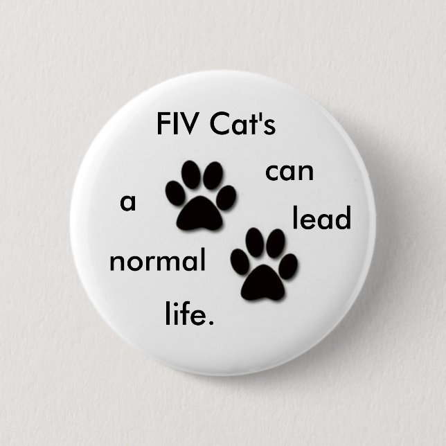 FIV-katt emblem Knapp (Framsida)