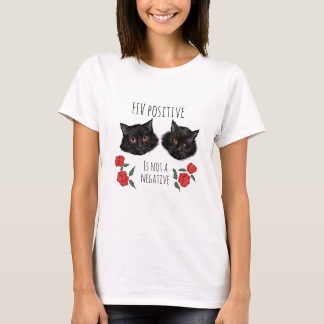 FIV+ T-tröja T Shirt (Framsida)