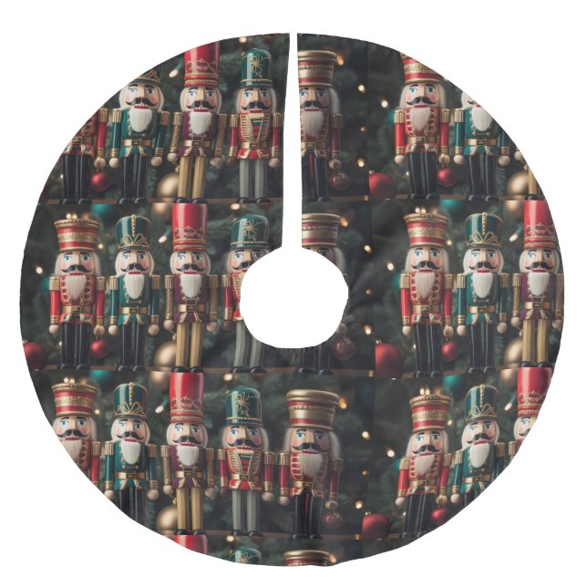 Five festive Christmas nutcrackers  Julgransmatta Borstad Polyester (Framsidan)